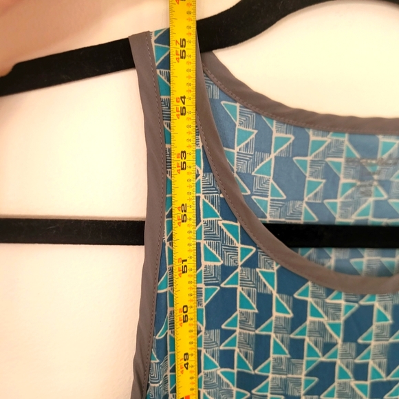 Toad & Co Sunkissed Maxi Dress Geometric Teal Small - Picture 11 of 16